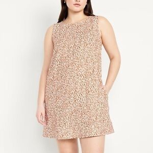 Old Navy Animal Print Shirt Dress